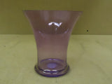 FTD Flower Vase 6in H x 6in D Purple Modern Round Tapered Glass -- New