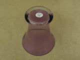 FTD Flower Vase 6in H x 6in D Purple Modern Round Tapered Glass -- New