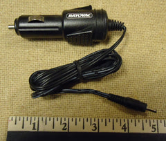 Rayovac Car Adapter Power Plug 1/8in x 1/8in x 3/8in Black Plastic Metal  -- New