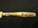 Handcrafted Vintage Dinner Knife 9-Inch Thailand Buddha Flatware Brass -- Used