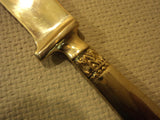 Handcrafted Vintage Dinner Knife 9-Inch Thailand Buddha Flatware Brass -- Used