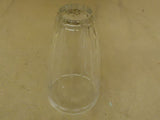 FTD Flower Vase 8in H x 4in D Clear Traditional Round Fluted Glass -- New