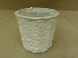 Standard Flower Pot With Foam 6in Diameter x 5 1/2in H White Cardboard -- New