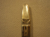 Handcrafted Vintage Steak Knife Non-Serrated Thailand Buddha Flatware Brass -- Used