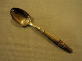 Handcrafted Vintage Coffee Spoon 4 1/2-in Thailand Buddha Flatware 1960's Brass -- Used