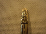 Handcrafted Vintage Coffee Spoon 4 1/2-in Thailand Buddha Flatware 1960's Brass -- Used