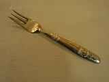 Handcrafted Vintage Fish Seafood Fork 3 Prong Thailand Buddha Flatware Brass -- Used