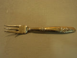 Handcrafted Vintage Fish Seafood Fork 3 Prong Thailand Buddha Flatware Brass -- Used