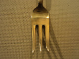 Handcrafted Vintage Fish Seafood Fork 3 Prong Thailand Buddha Flatware Brass -- Used