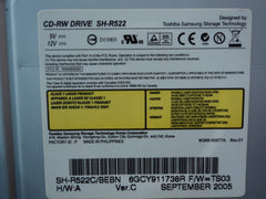 Toshiba Samsung CD-RW Drive Compact Disc 52x32x52x Rewritable Internal SH-R522 -- Used