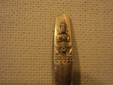 Handcrafted Vintage Table Dinner Spoon 6-in Thailand Buddha Flatware Brass -- Used