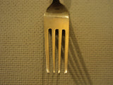 Handcrafted Vintage Salad Fork 7 1/4-in Thailand Buddha Flatware 1960's Brass -- Used