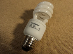 Sylvania 13w Compact Flourescent Bulb White/Silver 29409 -- New