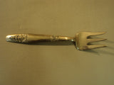 Handcrafted Vintage Serving Beef Fork 9 3/4-in Thailand Buddha Flatware Brass -- Used