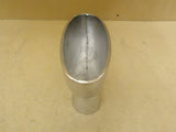 Designer Flower Pot 12in L x 7 1/2in H x 4in D Shiny Chrome Modern Metal -- New