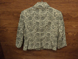 W Work To Weekend Blazer Female Adult 10 Whites Floral -- Used