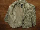 W Work To Weekend Blazer Female Adult 10 Whites Floral -- Used