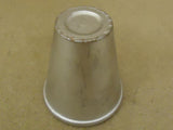 Standard Flower Pot 4in D x 4in H Shiny Silver Traditional Round Terra Cotta -- Used