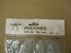 Standard Pouches 15in L x 6.5in W Silver Nylon -- New