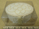 Heirloom Lace Collection Oval Box 4 1/2in x 3 1/2in x 2 1/2in Fabric Wood -- New