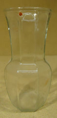 Flower Vase 9 1/2in 5in x 5in Clear Glass -- Used