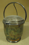 Container with Attached Lid 13in x 7in x 7 Metal  -- Used