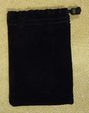 Targus Black Cinch Bag 4 1/2in x 3in 1/4in Velveteen  -- New