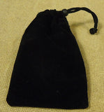 Targus Black Cinch Bag 4 1/2in x 3in 1/4in Velveteen  -- New
