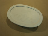 Corning Ware Stoneware Oval With Lid 15-oz French White F-15-B -- Used