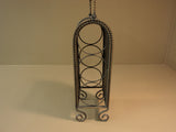 Designer Wine Bottle Holder 18 1/4in H x 5 1/4in W x 6 1/2in D Antique Bronze -- Used