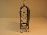 Designer Wine Bottle Holder 18 1/4in H x 5 1/4in W x 6 1/2in D Antique Bronze -- Used