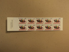 USPS Scott 2429a 25c 1989 Sleigh Full Of Presents 5 Books 100 Stamps 10 Panes -- New