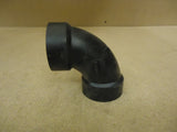 Standard 90 Degree Elbow Black 1 1/2in x 1 1/2in HxH Plumbing ABS -- New