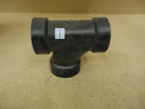 Standard Sanitary Tee Black 2in x 2in x 2in HxHxH Plumbing ABS -- New