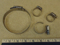 Breeze Torque Hose Clamp Various Sizes Qty 4 Metal  -- Used