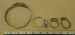Breeze Torque Hose Clamp Various Sizes Qty 4 Metal  -- Used