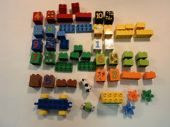 Lego Building Blocks and Accessories Multicolor Lot of 57 Plastic -- Used