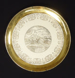Sabin Paradise Inn Rainier National Park WA. Plate 10 1/2in Ceramic -- Used