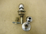 Standard Door Knob Set Satin Chrome Privacy Lock Metal -- Used