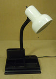 UL 1500 Desktop Organizer with Lamp 15in x 8in x 7in Plastic Ceramic  -- Used