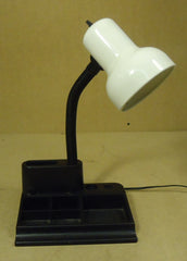 UL 1500 Desktop Organizer with Lamp 15in x 8in x 7in Plastic Ceramic  -- Used