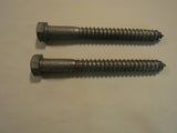 Professional Lag Bolts 6-in x 5/8-in Hex Head Lot of 2 Hot Dipped Galvanized -- New