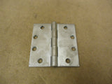 National Door Hinge 4 1/2in H x 2in W Gray Silver 4 Hole Commercial Metal -- Used