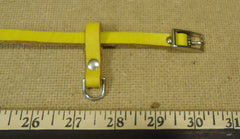 Wilson Pet Harness Adjustable 30in x 1/2in Yellow Leather Metal  -- Used