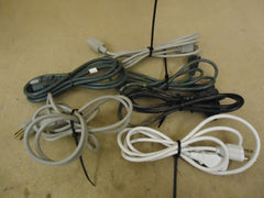 Standard Lot of 6 Power Cords 6ft Multicolor Computer Printer Rubber -- Used