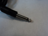 Standard 1/4-in Stereo Jack With Unit Black 6-Ft Cord -- New