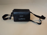 Sony Camera Case For Digital Mavica Black Genuine/OEM Leather Nylon -- Used