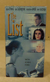 York Entertainment  The List VHS Movie  * Plastic Paper -- Used