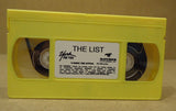 York Entertainment  The List VHS Movie  * Plastic Paper -- Used