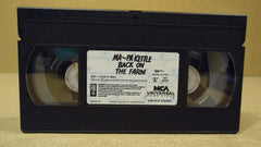 MCA Universal Ma And Pa Kettle Back On The Farm VHS Movie  * Plastic Paper -- Used